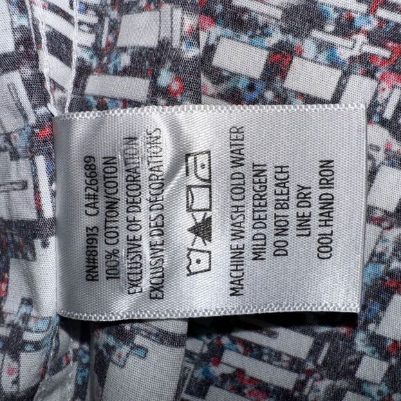 Robert Graham Kirkley Classic Fit Shirt 2XL Abstract Grid Pattern Flip Cuffs - Picture 10 of 16